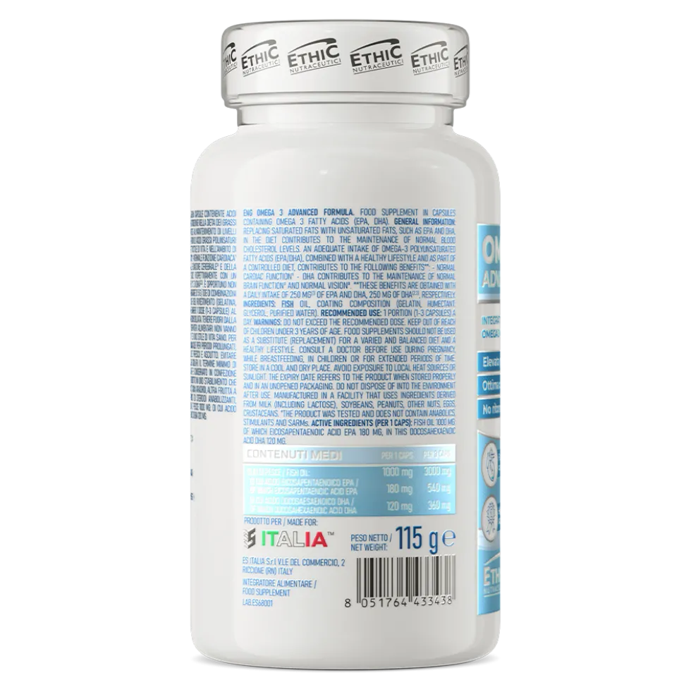 Ethic Nutraceutici™ Omega 3 Advanced Formula 90 kapsułek