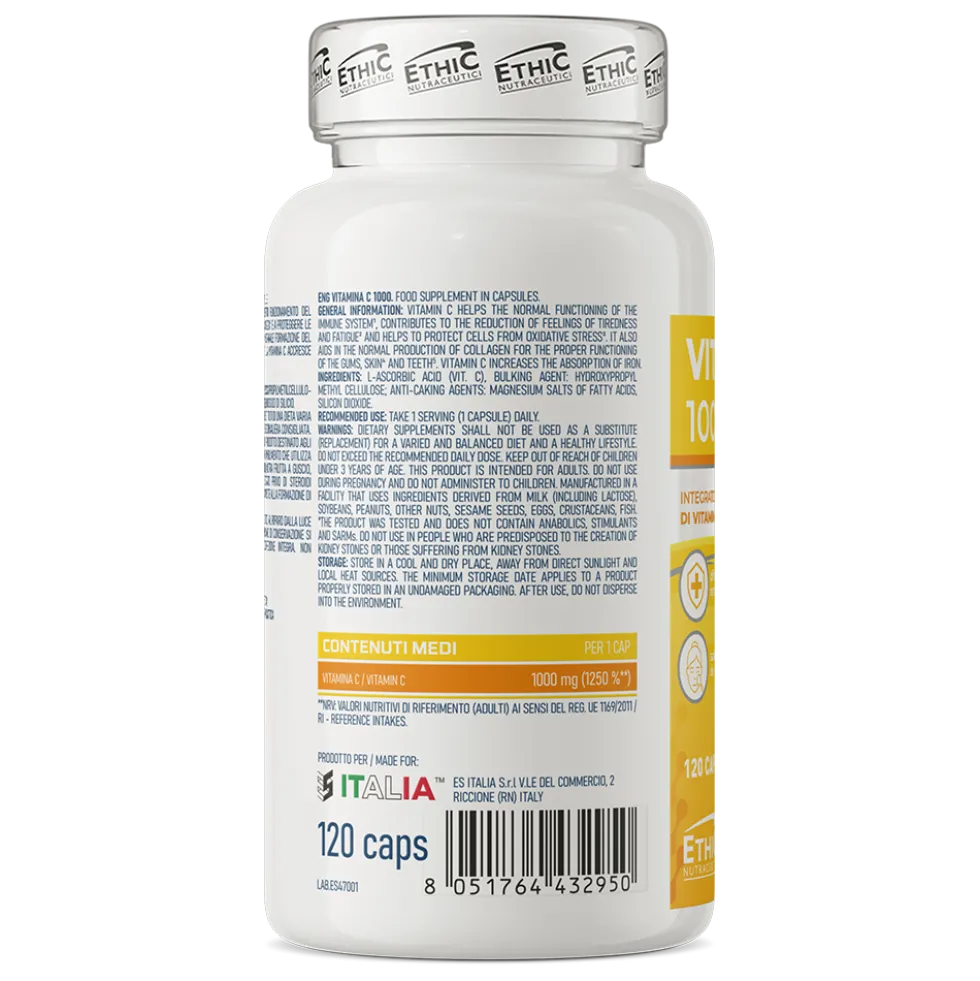 Ethic Nutraceutici Vitamina C 1000 mg 120 kapsułek