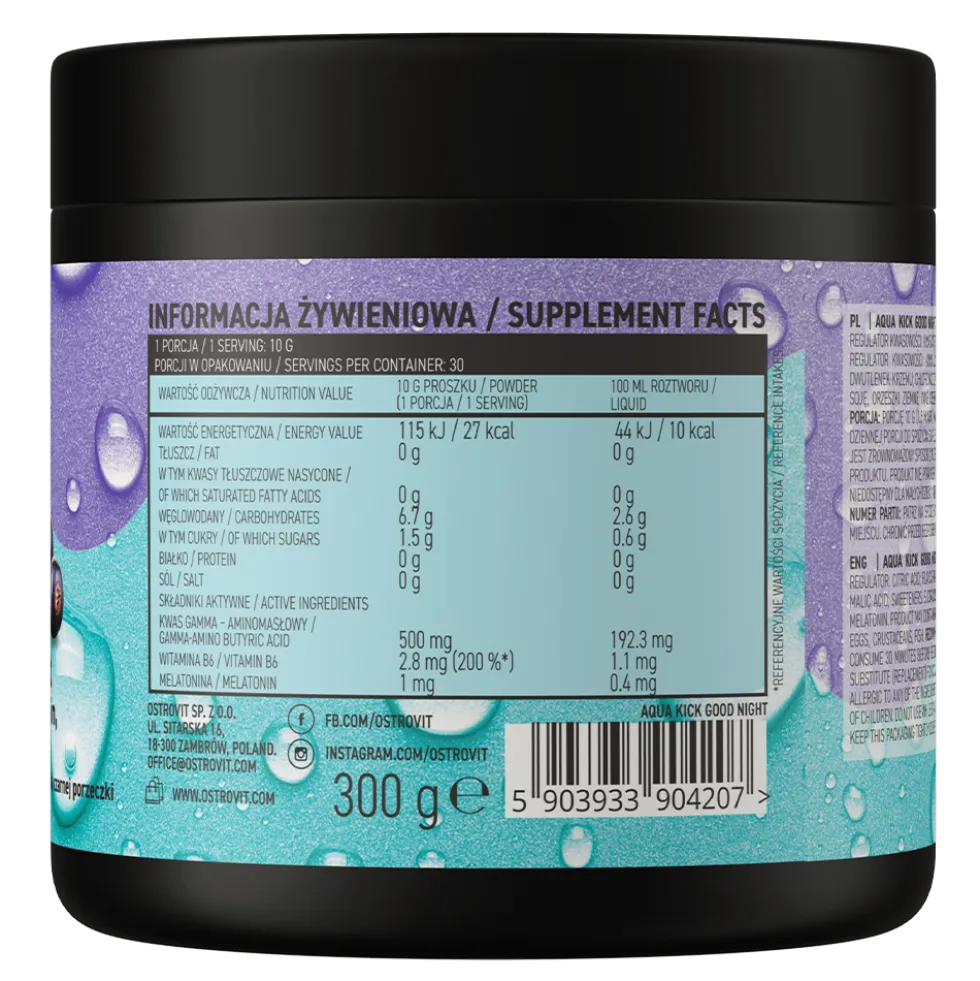 OstroVit Aqua Kick Good Night 300 g