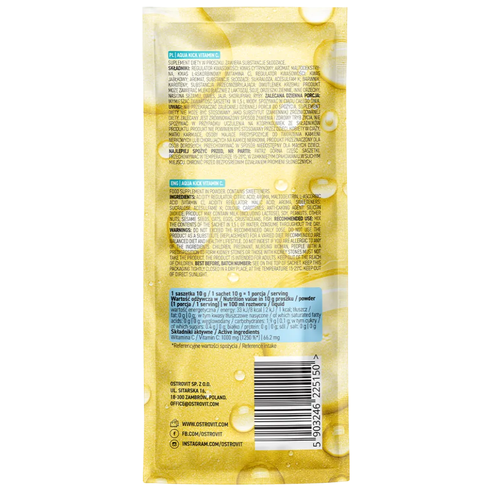 OstroVit Aqua Kick Witamina C 10 g