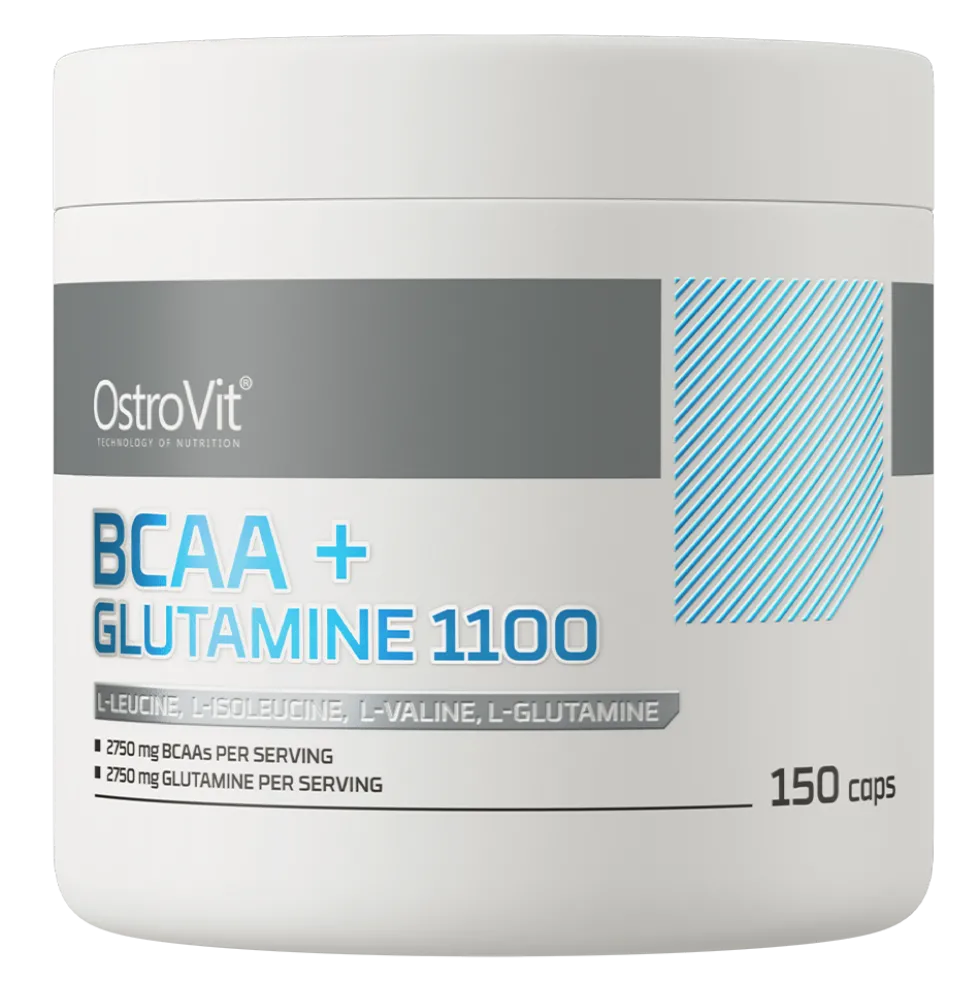 OstroVit BCAA + Glutamina 1100 mg 150 kapsułek