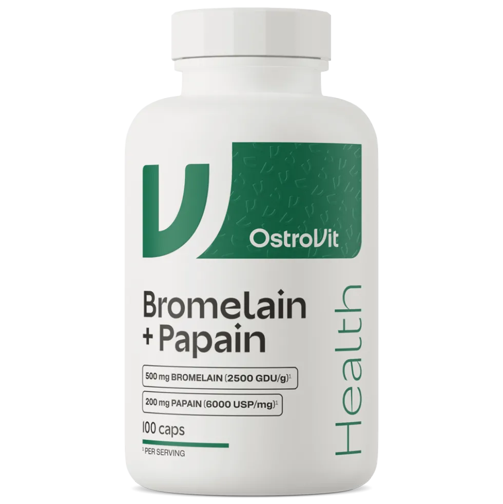 OstroVit Bromelaina + Papaina VEGE 100 kapsułek
