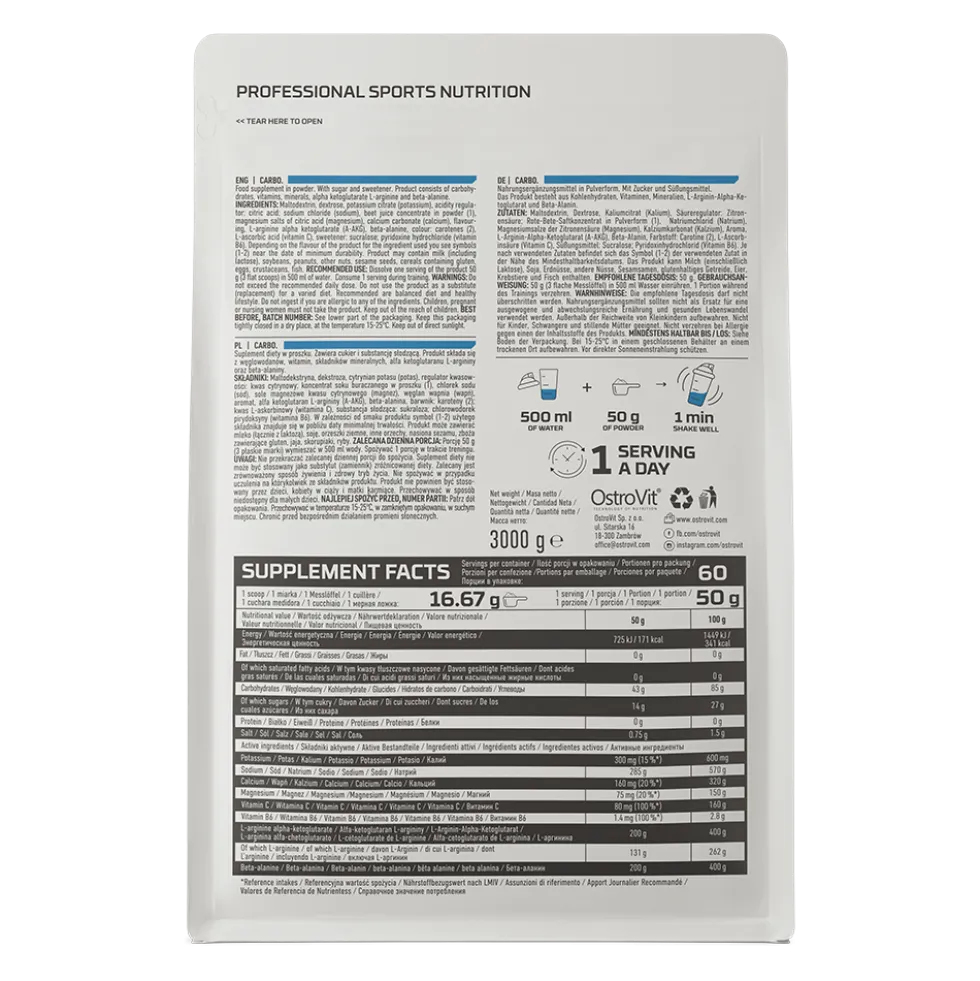 OstroVit Carbo 3000 g