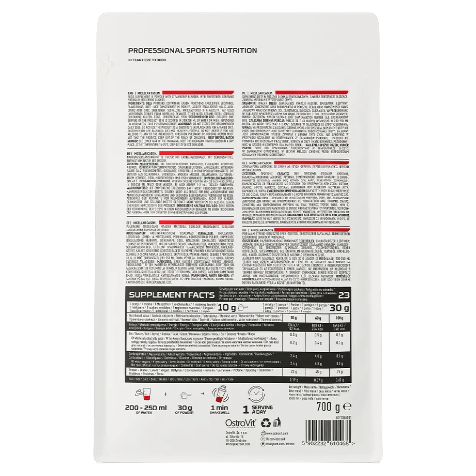 OstroVit Kazeina Micelarna 700 g