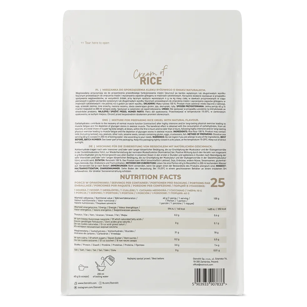 OstroVit Kleik Ryżowy 1000 g