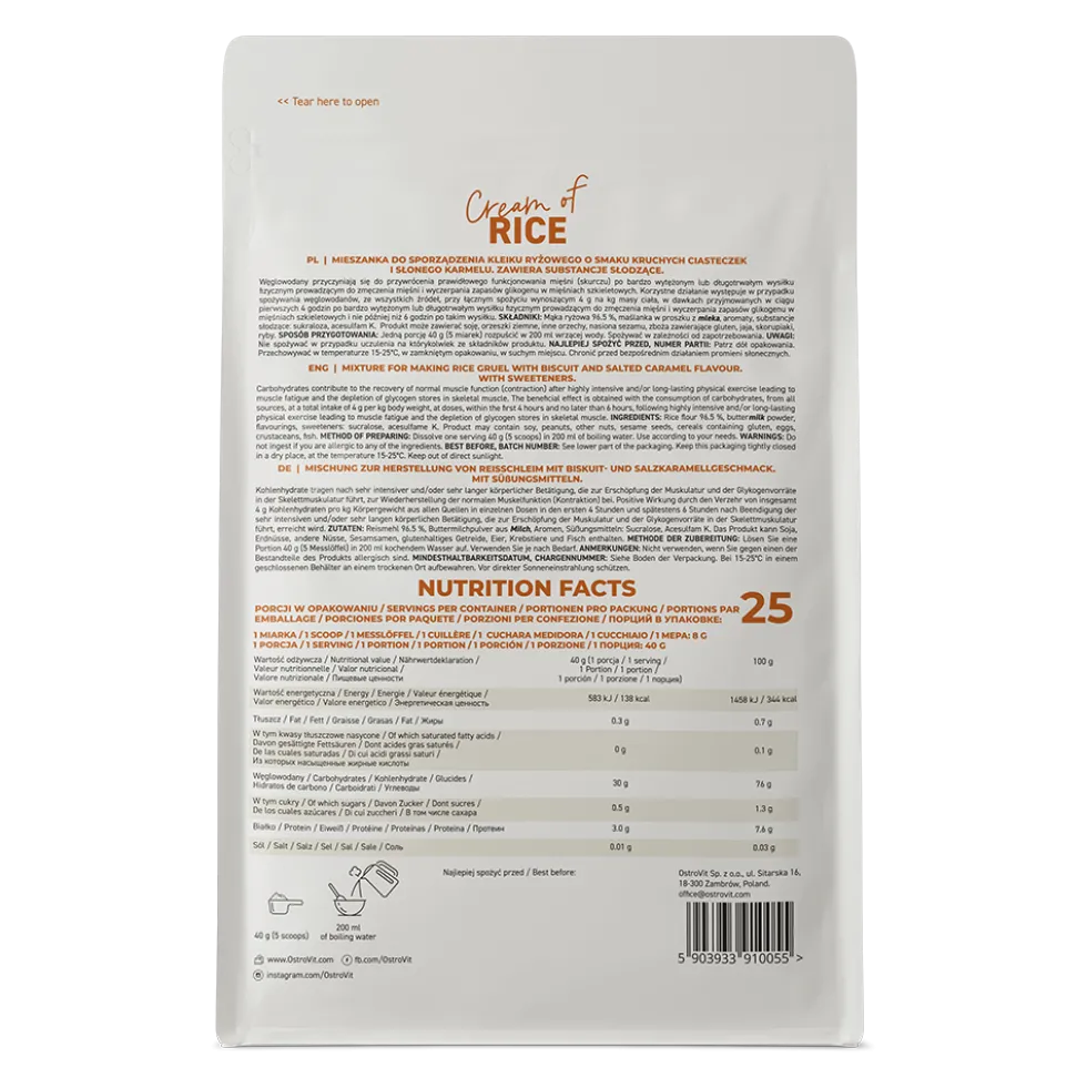 OstroVit Kleik Ryżowy 1000 g