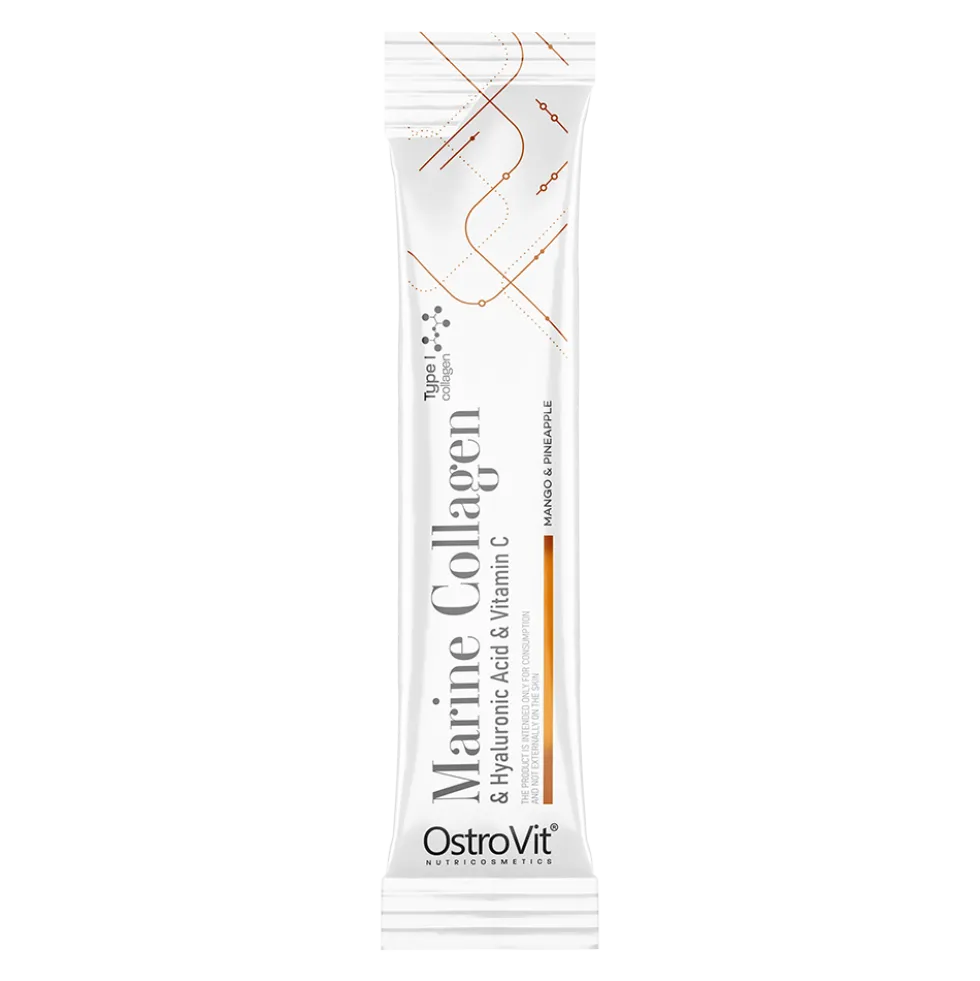 OstroVit Kolagen Morski + Kwas Hialuronowy + Witamina C 5 g x 30 BOX