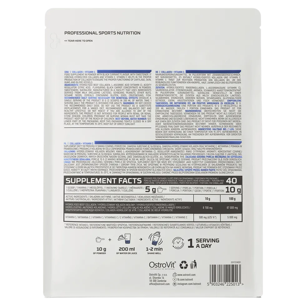 OstroVit Kolagen + Witamina C 400 g