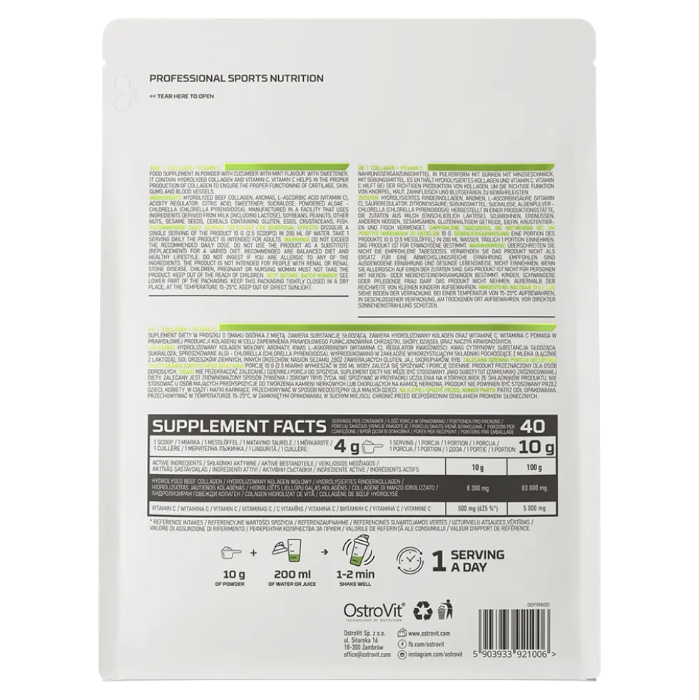 OstroVit Kolagen + Witamina C 400 g