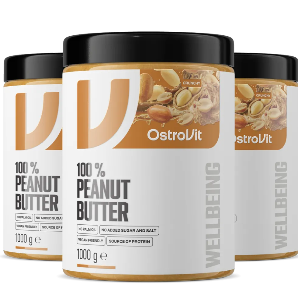 OstroVit 100% Krem Orzechowy 3 x 1000 g