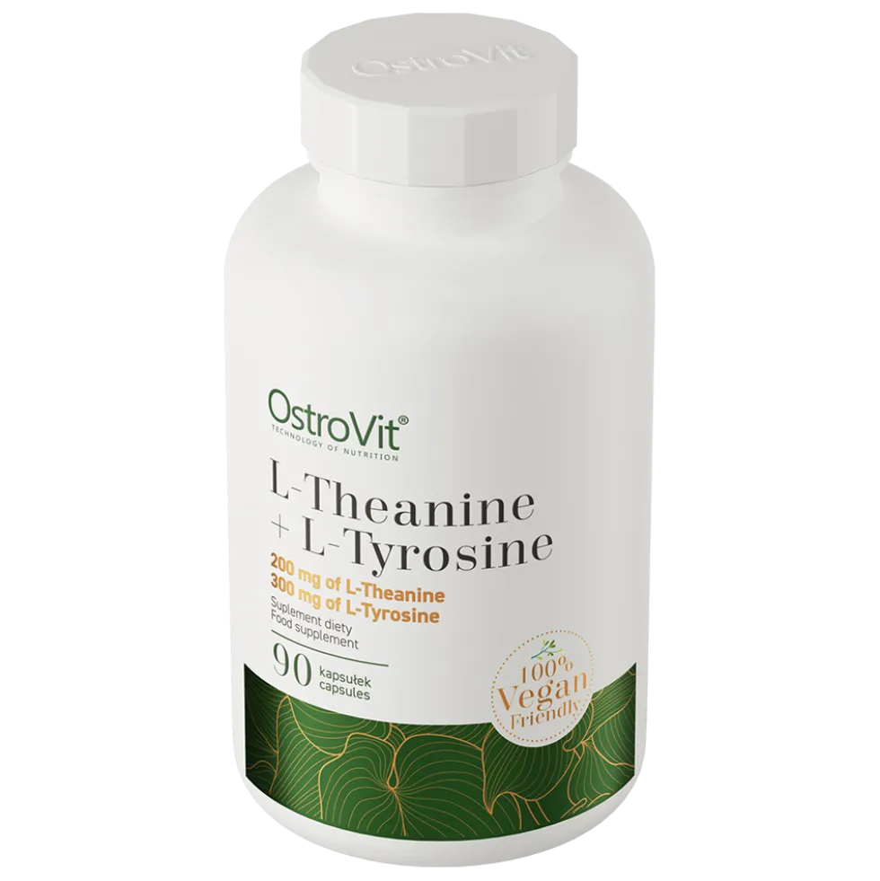 OstroVit L-Teanina + L-Tyrozyna VEGE 90 kapsułek