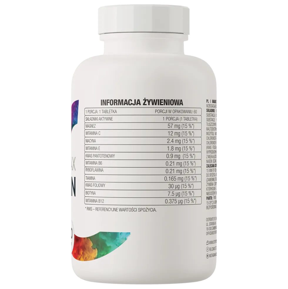 OstroVit Magnez MAX + Vitamin 60 tabletek