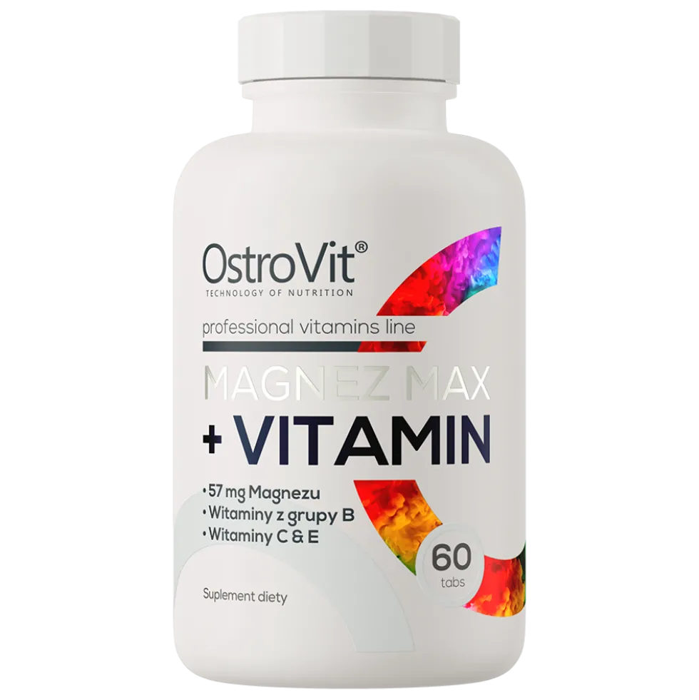 OstroVit Magnez MAX + Vitamin 60 tabletek