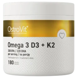 OstroVit Omega 3 D3+K2 180 kapsułek