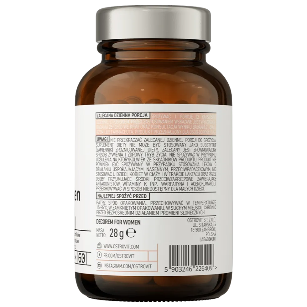 OstroVit Pharma Decorem For Women 60 kapsułek