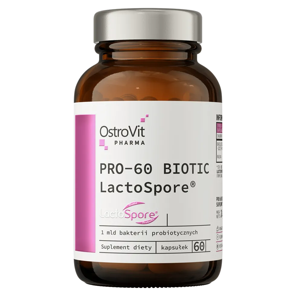 OstroVit Pharma PRO-60 BIOTIC LactoSpore 60 kapsułek