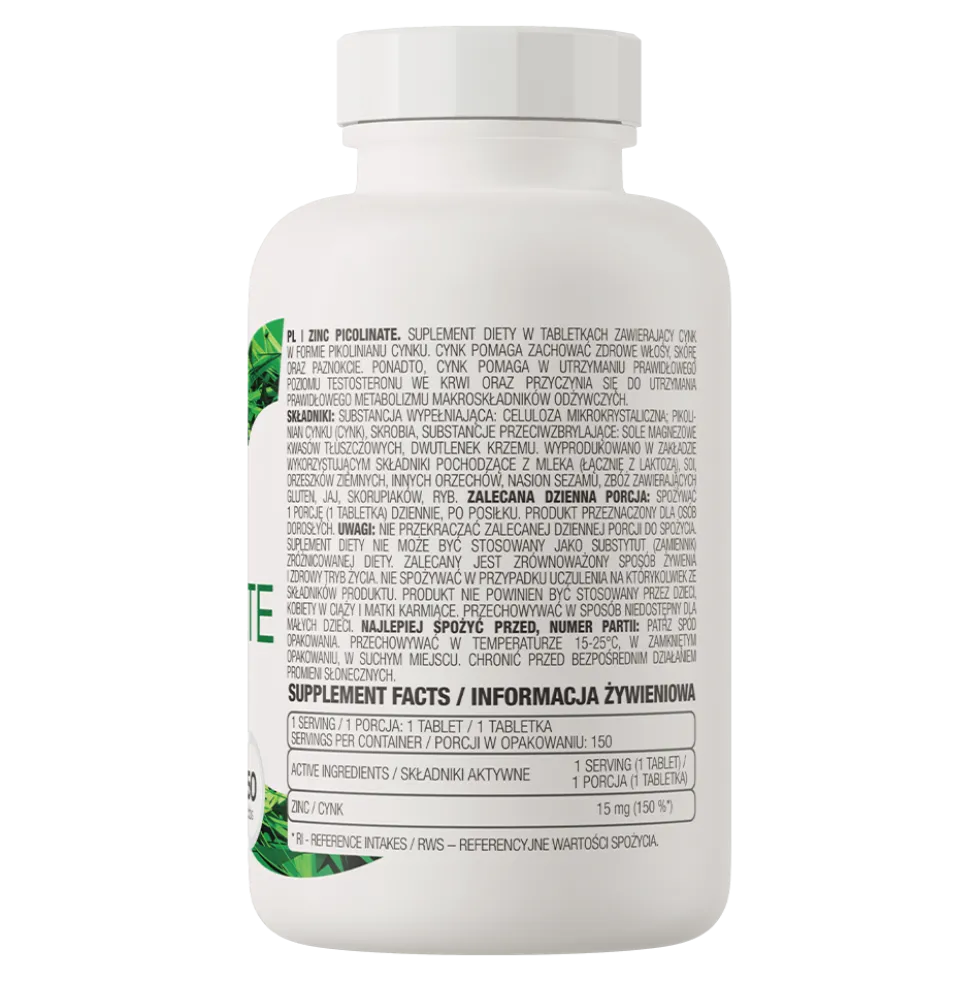 OstroVit Pikolinian Cynku 150 tabletek