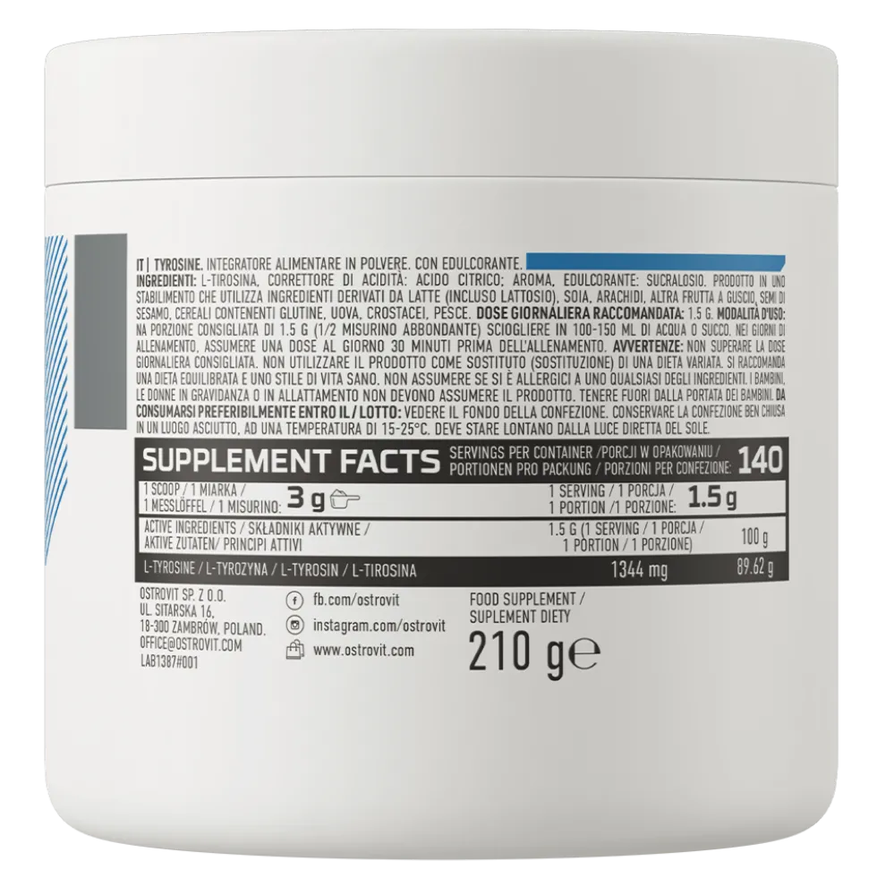 OstroVit Tyrozyna 210 g