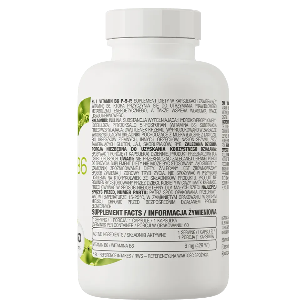OstroVit Witamina B6 P-5-P 60 kapsułek