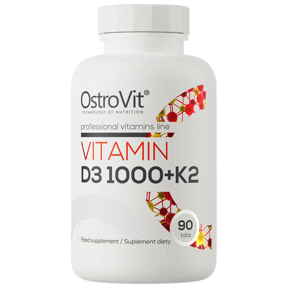 OstroVit Witamina D3 1000 IU + K2 90 tabletek