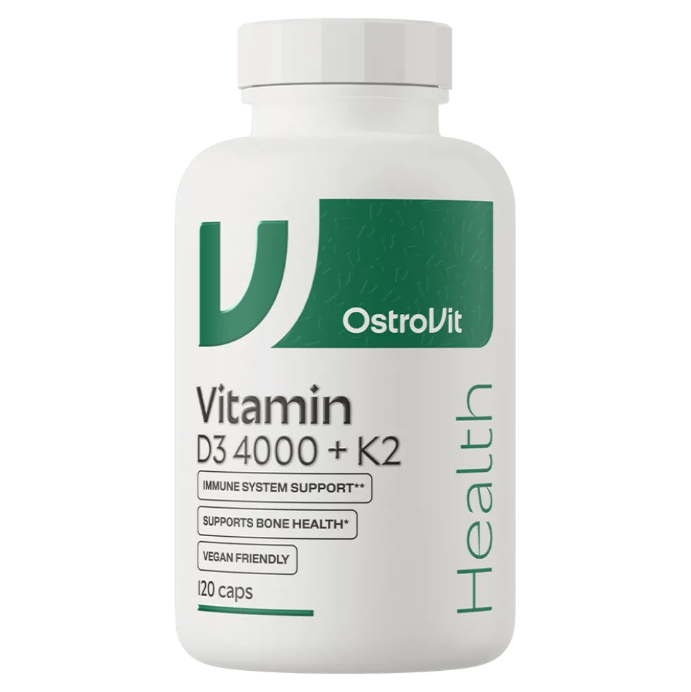 OstroVit Witamina D3 4000 IU + K2 VEGE 120 kapsułek